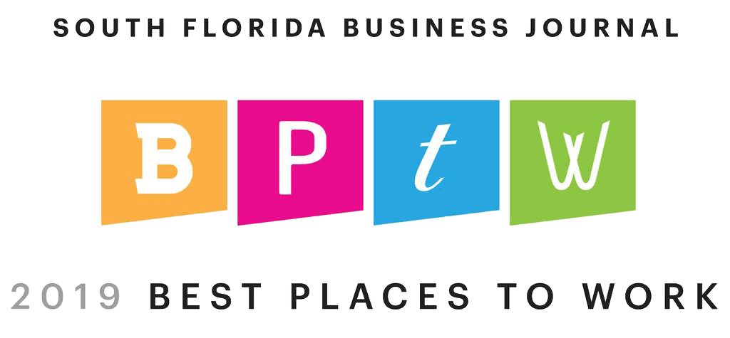 South Florida Business Journal - 2019 Best Places To Work Award.