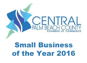 Small Business of the Year 2016 award by the Central Palm Beach County Chamber Of Commerce.