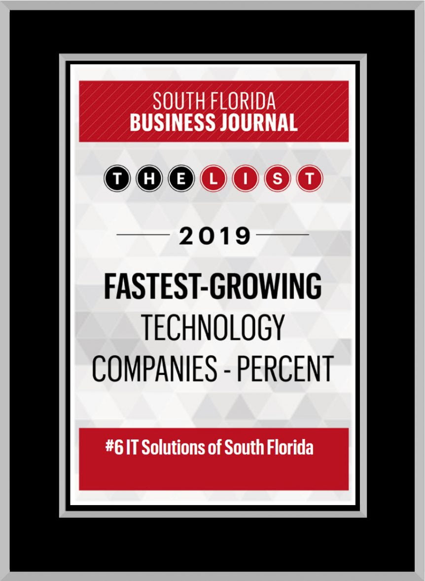 Fastest Growing Tech 2019 Award