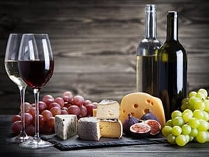 Wine and cheese