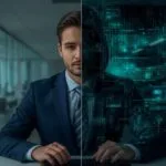 How to Protect Your Business from Deepfake Fraud hacker posing as a business man.