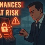 Understanding Card Skimming and Its Impact on Your Businesses man about to insert credit card into compromised terminal.