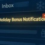 a phishing email about a holiday bonus.